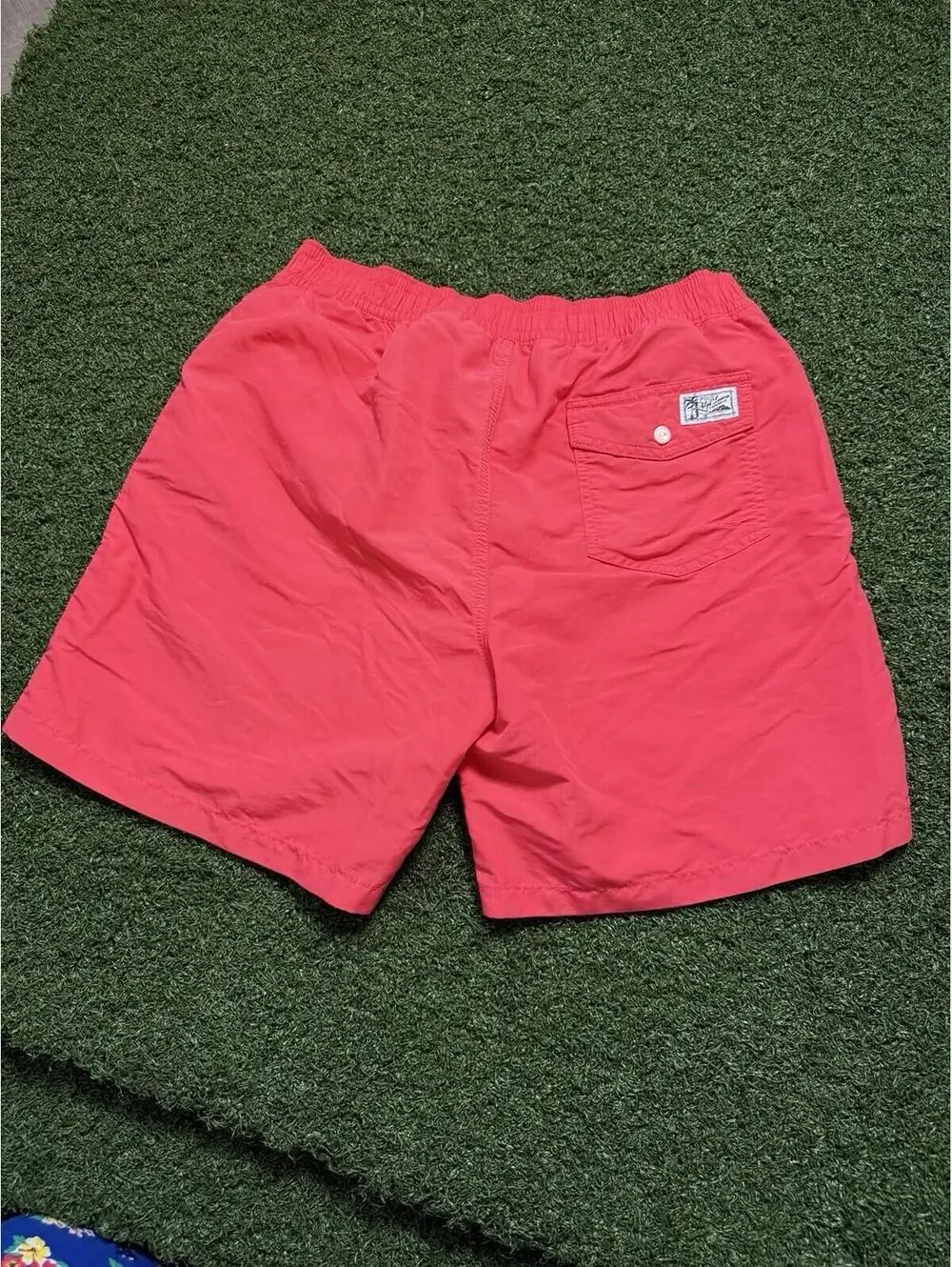 Polo Ralph Lauren Swim Trunks Mens Small Pink Traveler Classic Mesh Lined 7”
